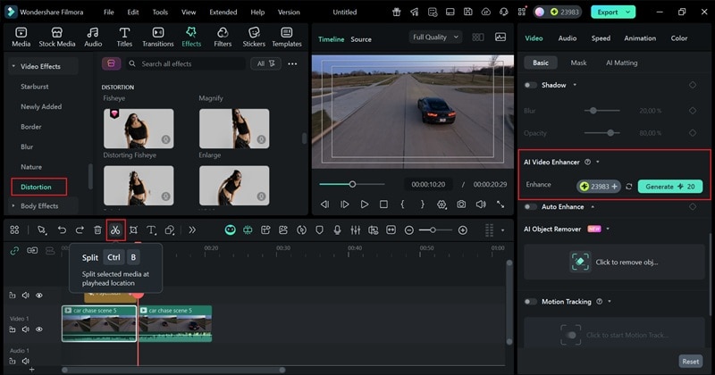 browse through filmora features and library