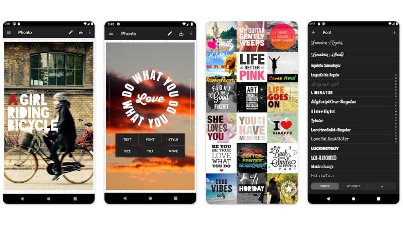 phonto cartoon font maker mobile app