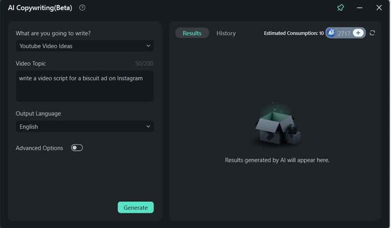 filmora ai copywriting