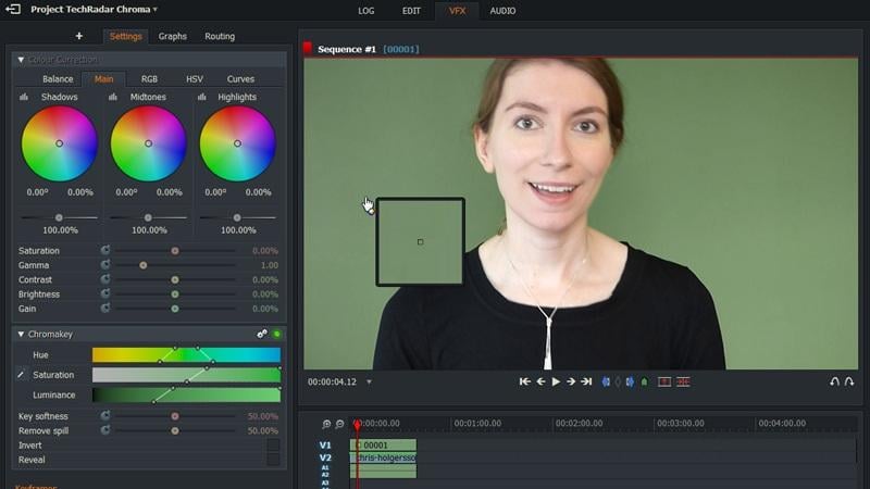 lightworks green screen editing