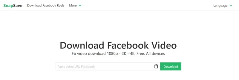 snapsave as facebook reel downloader