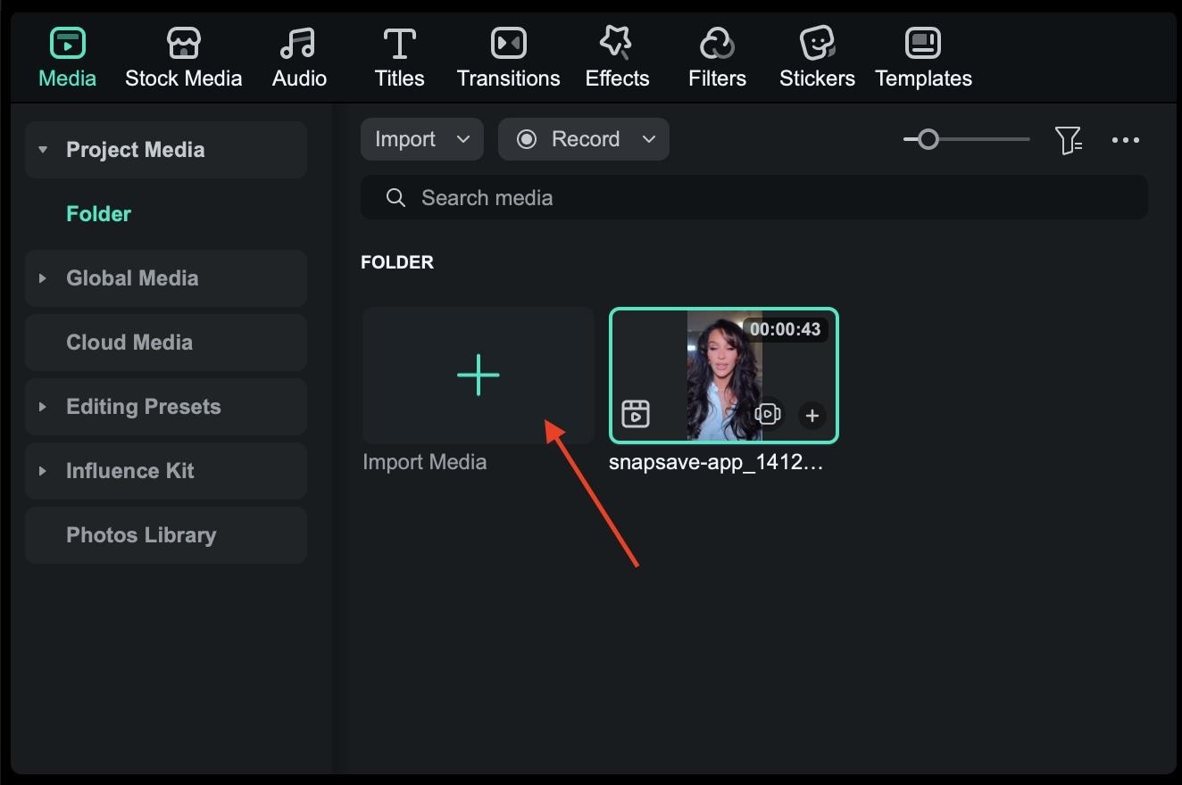 import video to filmora