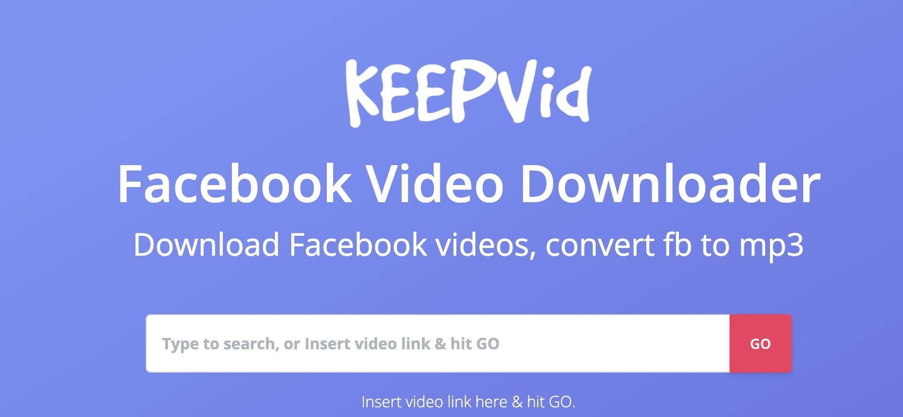 keepvid online video downloader
