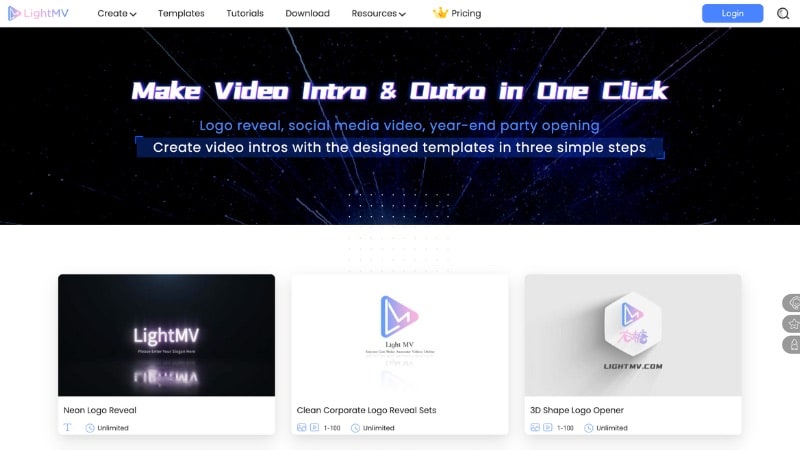 use lightmv as an introduction maker