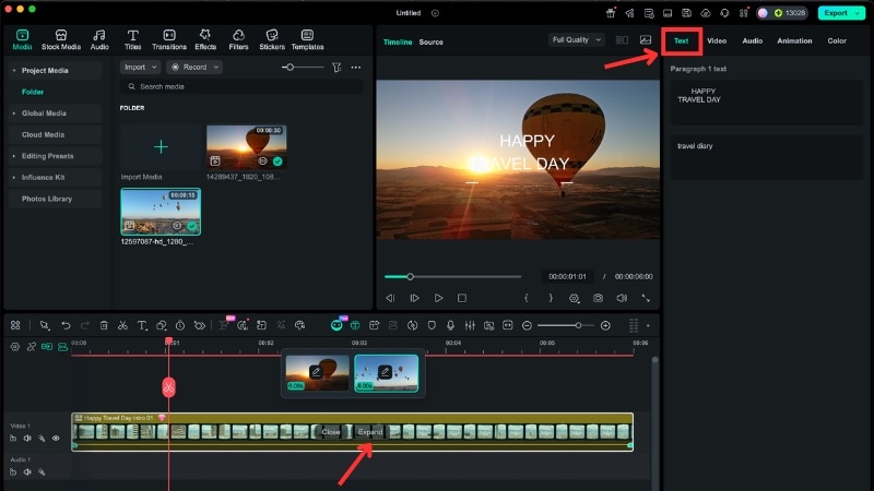 expand the template for further edits