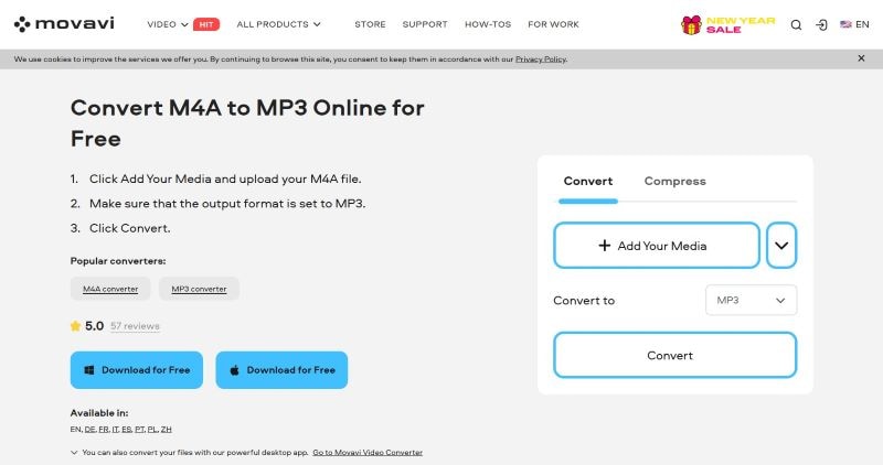 movavi as audio converter