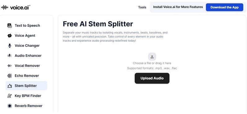 voice ai audio splitter