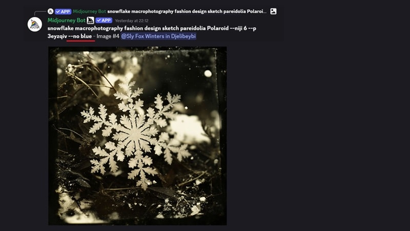 midjourney negative prompt no parameter