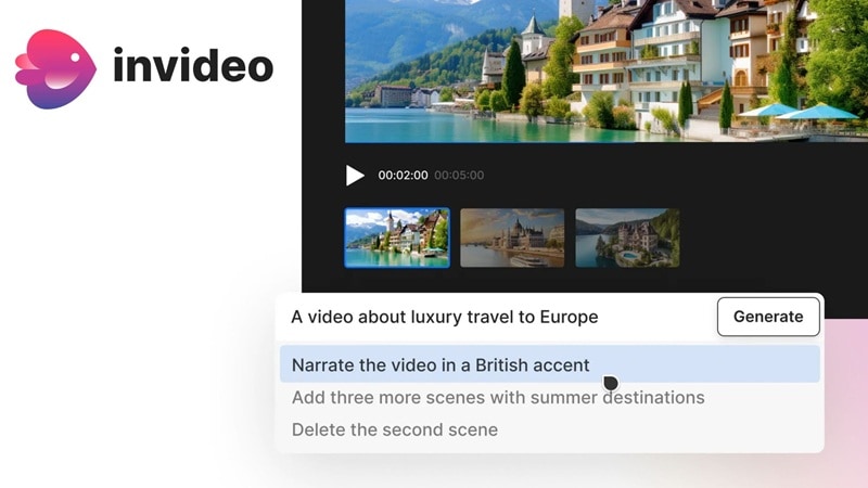 invideo ai video editor online