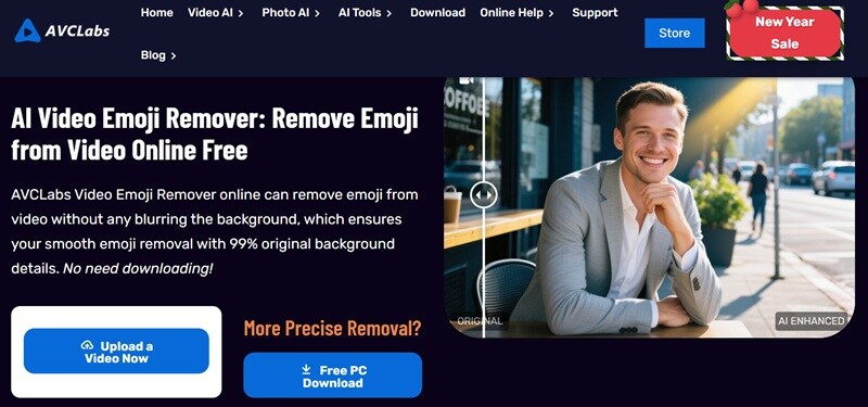 avclabs ai emoji removal from video