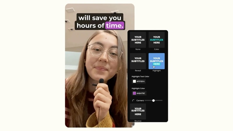 kapwing video text editor