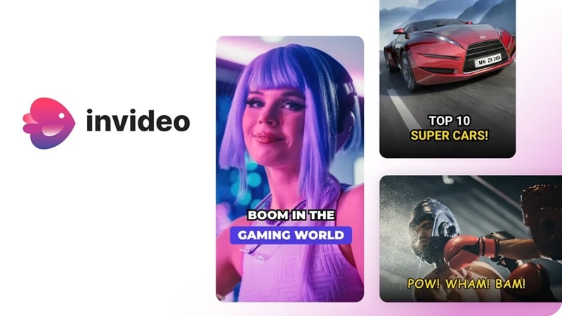 invideo video text editor