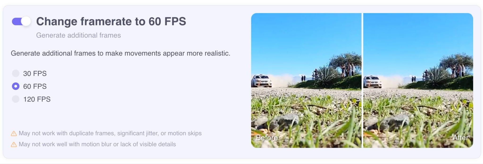 neural.love video frame rate converter