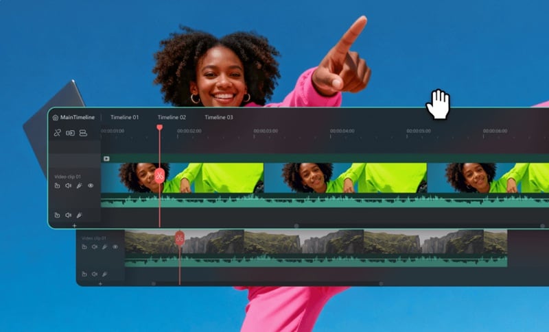 filmora multi timeline feature
