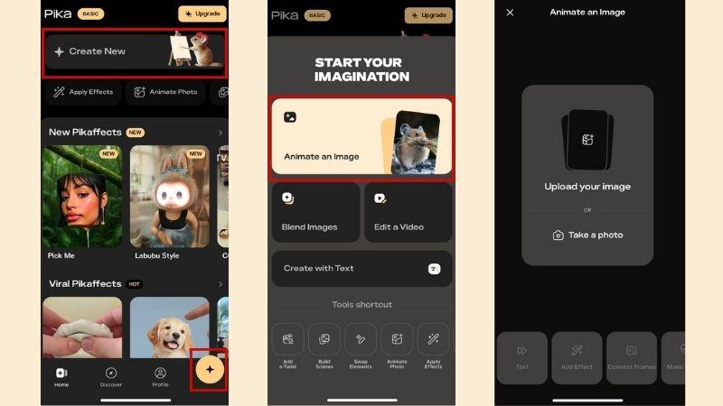create and upload image