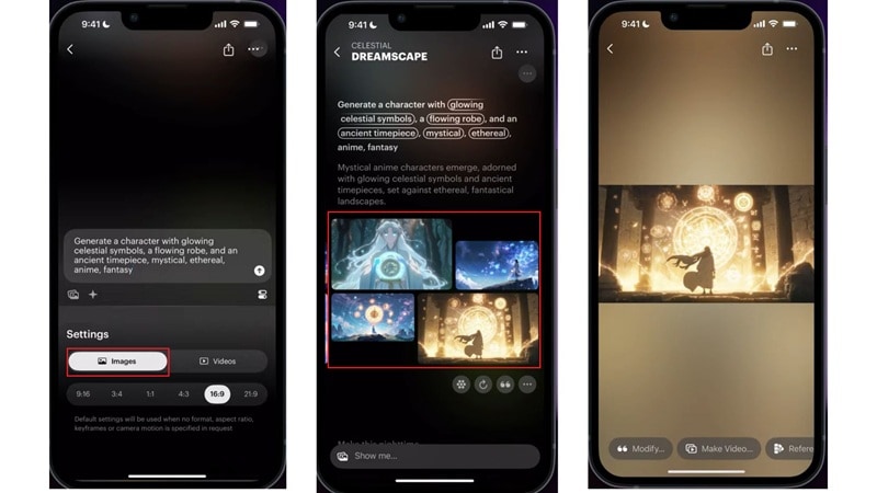 generate ai image on luma app