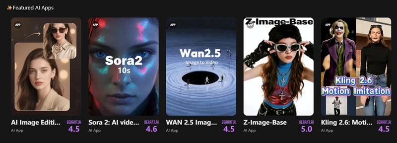 seaart various ai apps