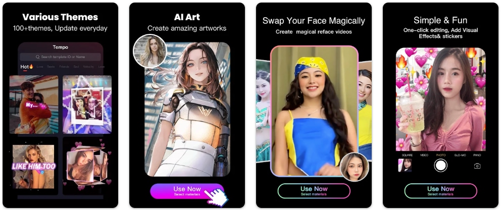 tempo lyrics video maker app