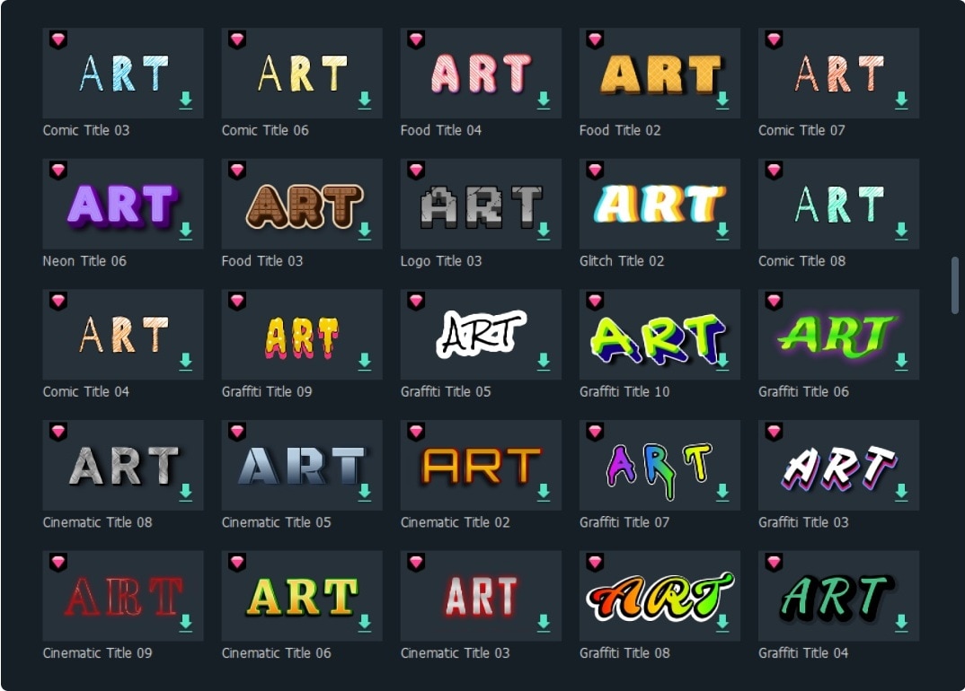 customizable text styles