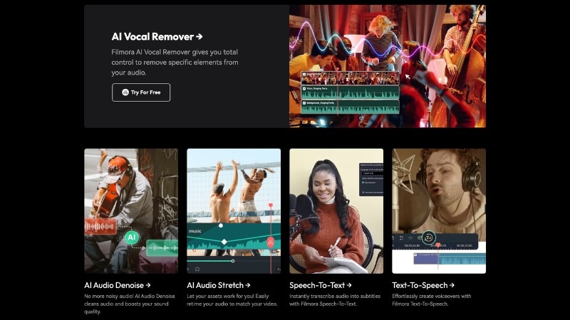 ai features in wondershare filmora