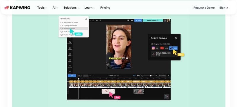 kapwing top aspect ratio changer
