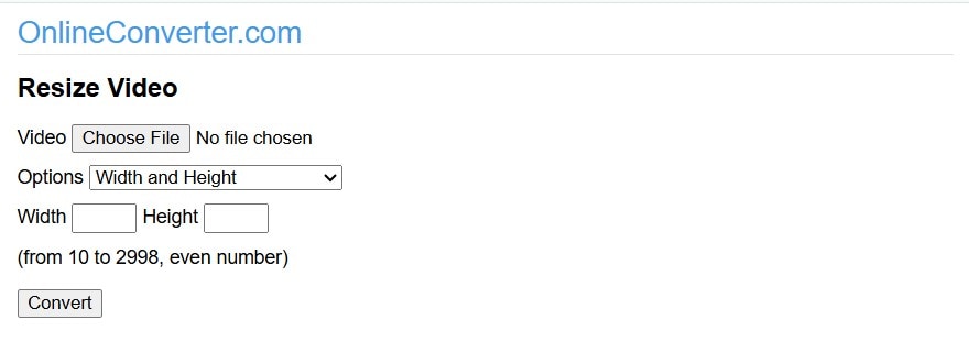 online converter homepage