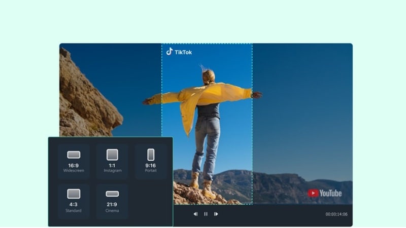 use presets for changing aspect ratio