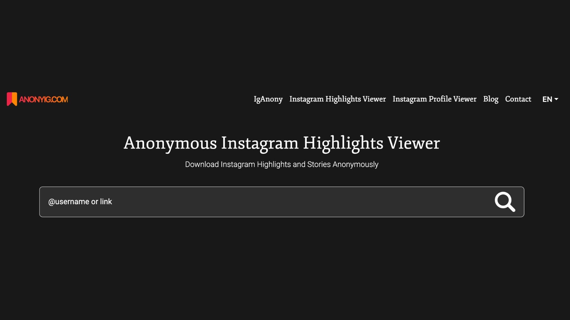 anonyig ig highlight download