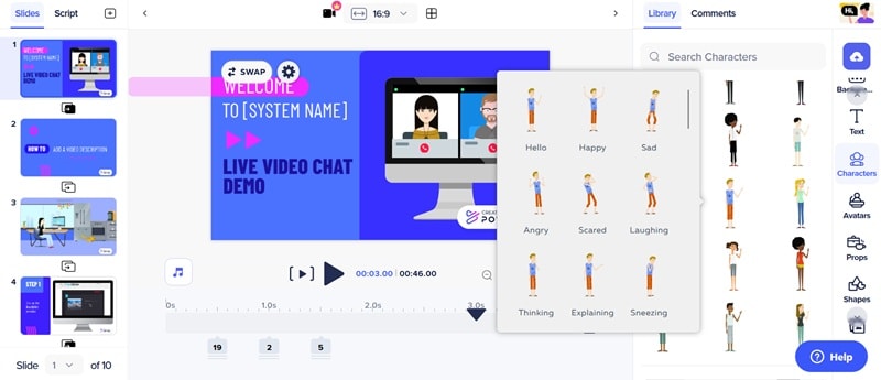 powtoon animation features