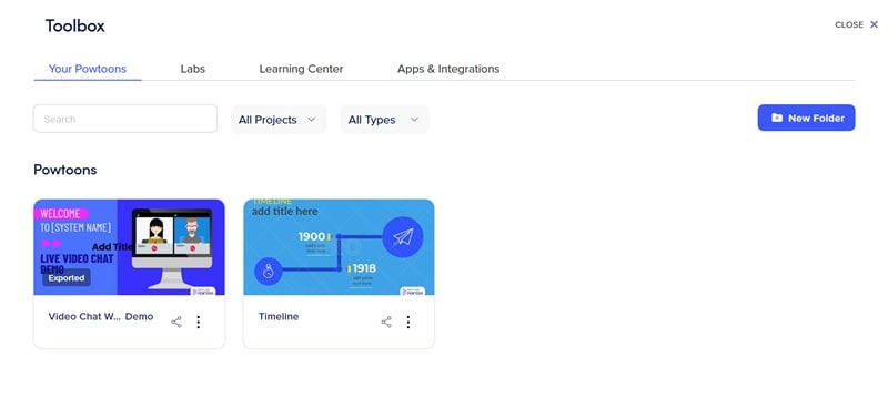 access powtoon autosave folder
