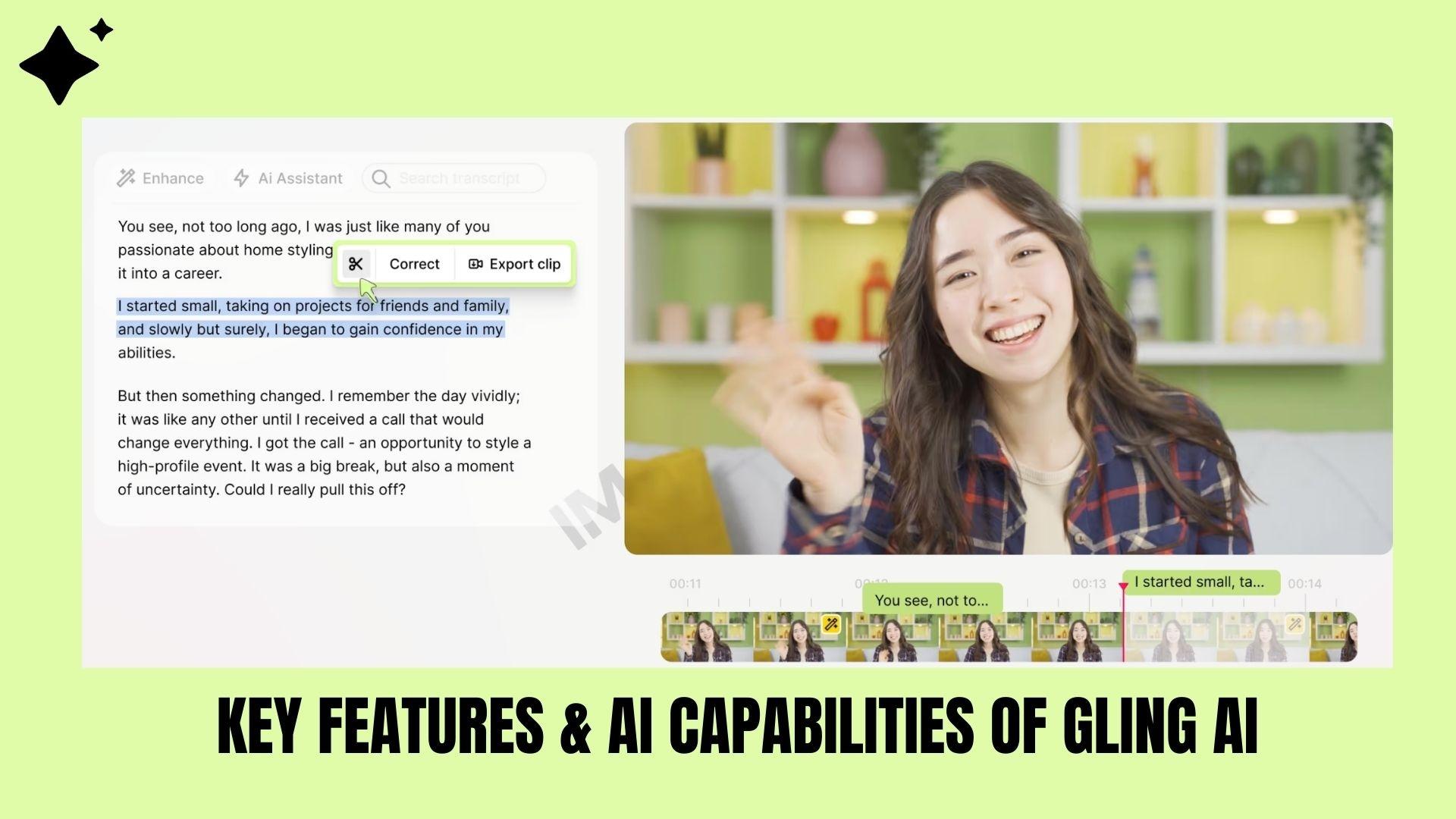 gling ai key features ai capabilities