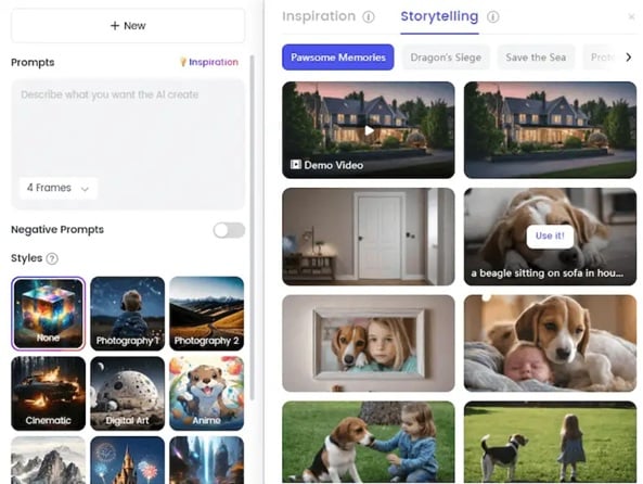 enter prompt on clipfly