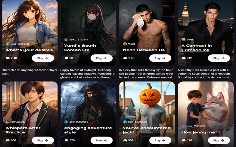 memegen ai roleplay feature