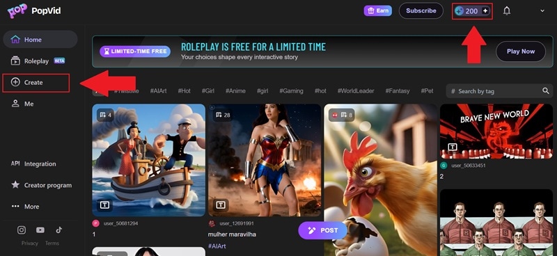 visit memegen and create account