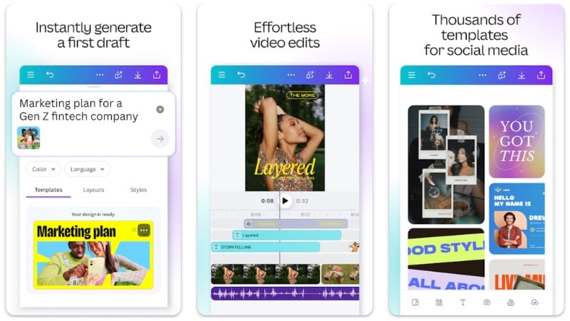 use the official canva app version