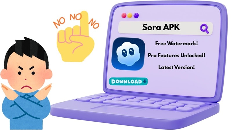 unrealistic feature promises in apk site