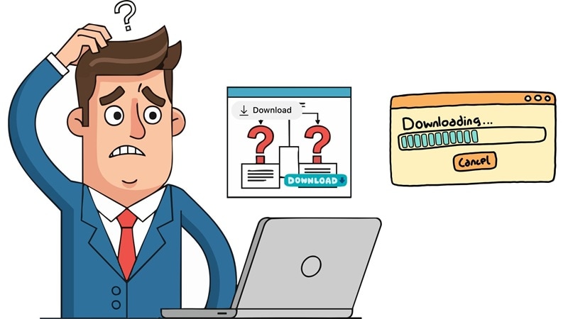 fake download buttons in apk site