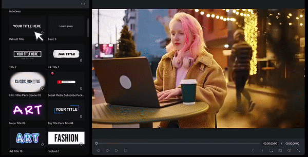 filmora text animation templates