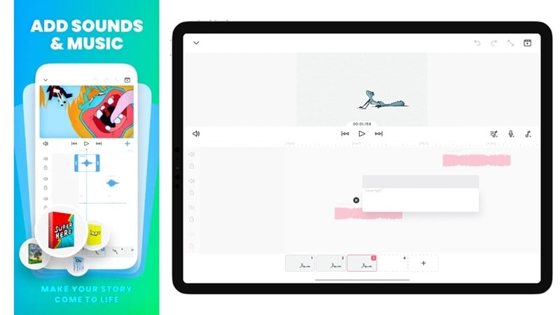 audio control on flipaclip