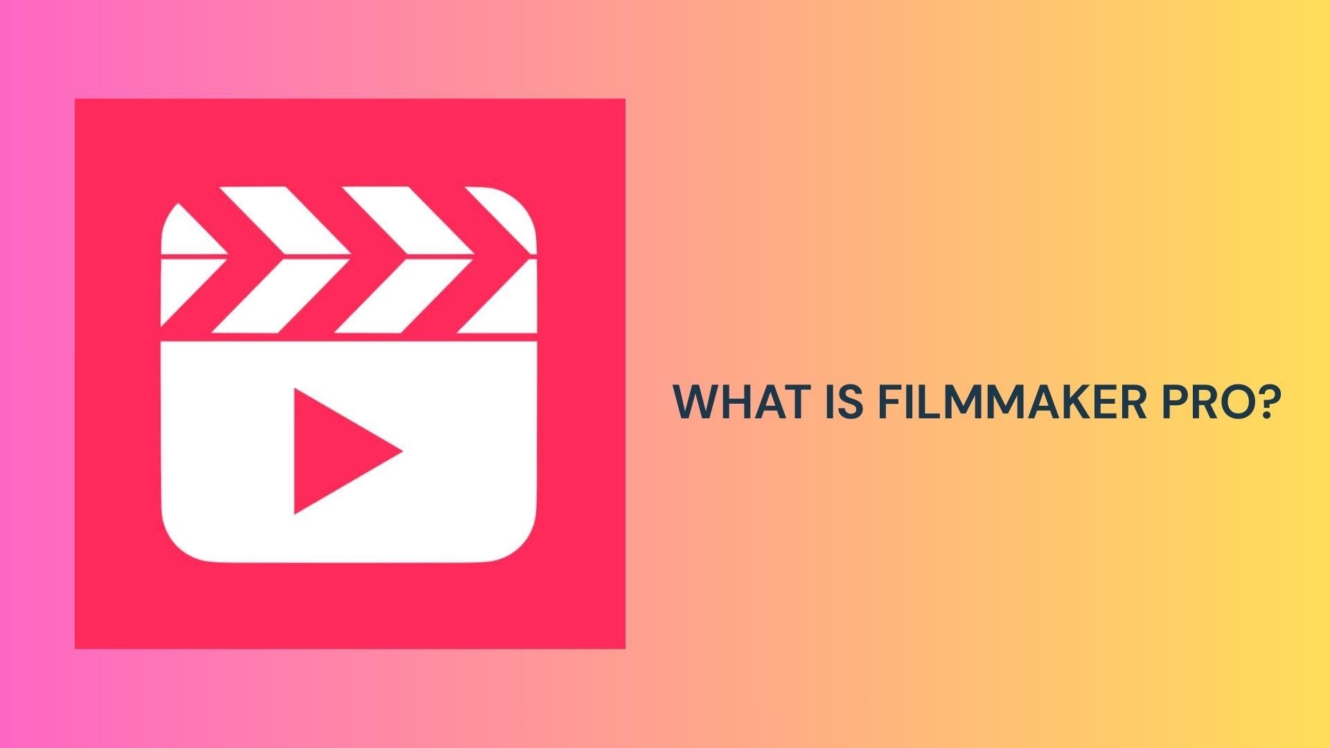 what is filmmaker pro