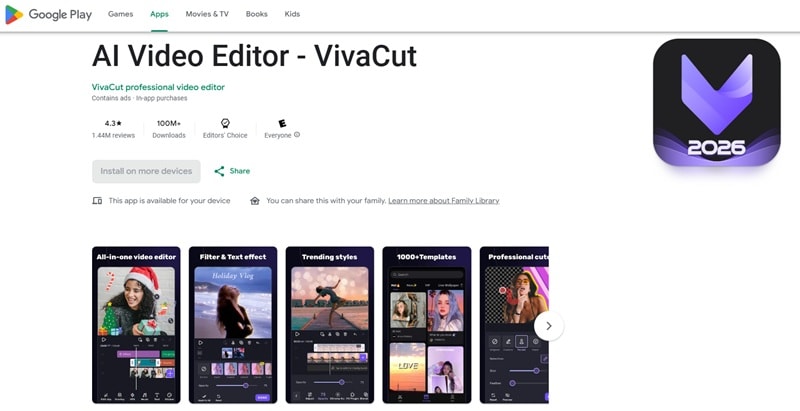 vivacut top video star android alternative