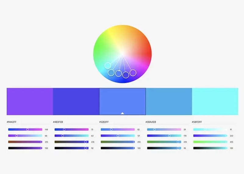 color palette made with adobe color