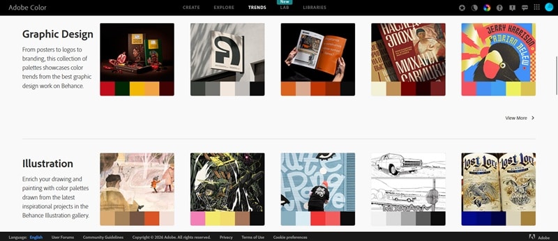 discover color trends in adobe color