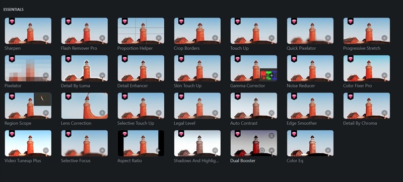 Filmora에서 사용하는 NewBlueFX Essentials