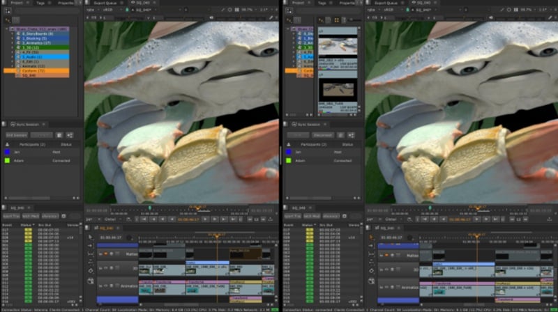 Nuke의 협업 리뷰 기능