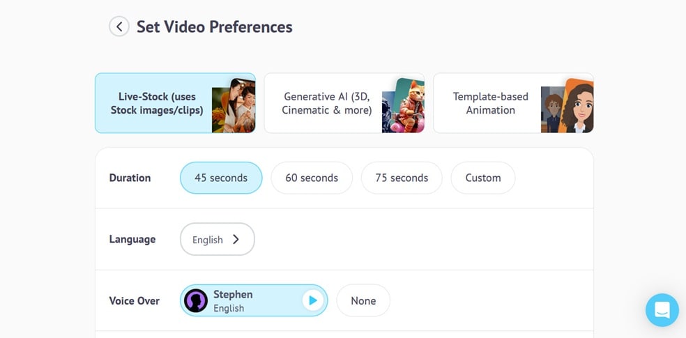 Steve AI에서 제공하는 비디오 스타일