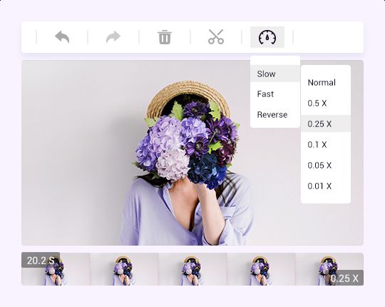change speed in minitool moviemaker