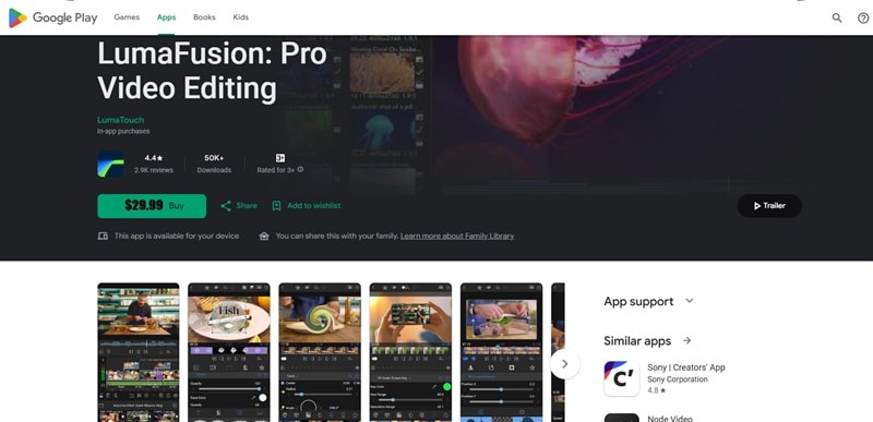 lumafusion clipchamp android alternative