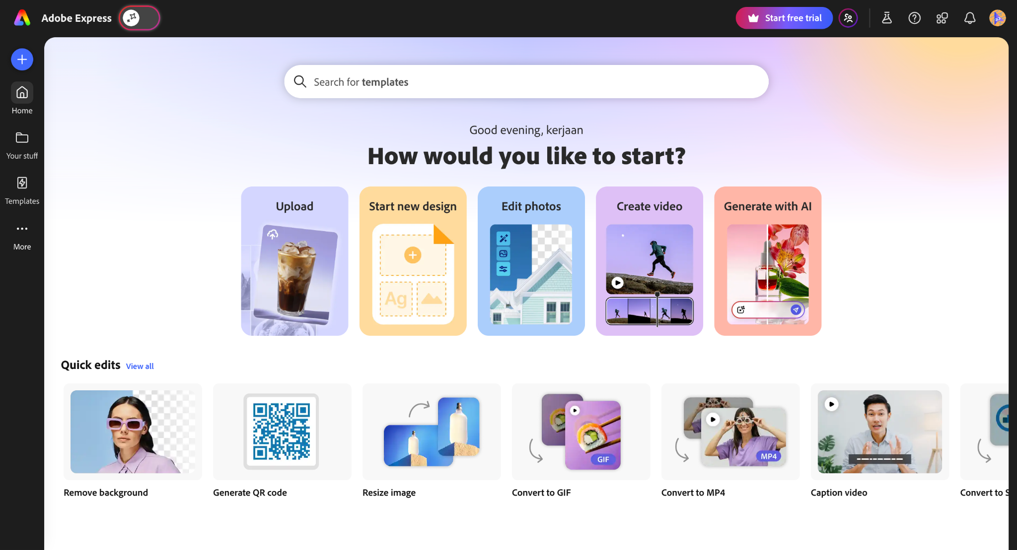 adobe express unfold pc alternative