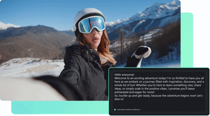 speech to text in filmora